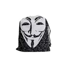 Antonymous   Drawstring Pouches (medium)  by Valentinaart