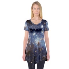 Large Magellanic Cloud Short Sleeve Tunic  by SpaceShop