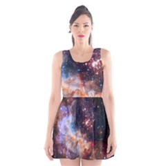 Celestial Fireworks Scoop Neck Skater Dress by SpaceShop