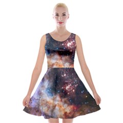 Celestial Fireworks Velvet Skater Dress by SpaceShop