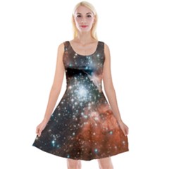 Star Cluster Reversible Velvet Sleeveless Dress by SpaceShop