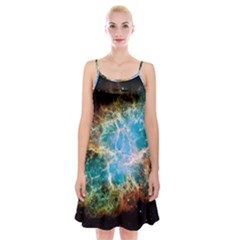 Crab Nebula Spaghetti Strap Velvet Dress by SpaceShop