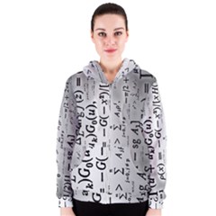 Science Formulas Women s Zipper Hoodie by Simbadda