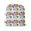 Handmade Pattern With Crazy Flowers Drawstring Pouches (XXL) View2