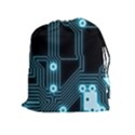 A Completely Seamless Background Design Circuitry Drawstring Pouches (Extra Large) View1