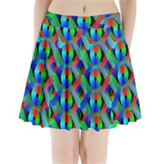 Bee Hive Color Disks Pleated Mini Skirt by Amaryn4rt