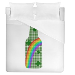 St  Patricks Day - Bottle Duvet Cover (queen Size) by Valentinaart