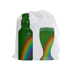 St  Patrick s Day Drawstring Pouches (extra Large) by Valentinaart