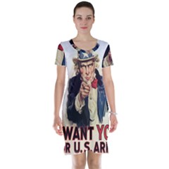 Uncle Sam Short Sleeve Nightdress by Valentinaart