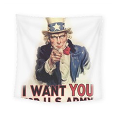 Uncle Sam Square Tapestry (small) by Valentinaart