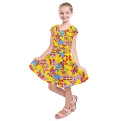 Butterflies  Kids  Short Sleeve Dress by Valentinaart