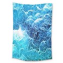 Fractal Occean Waves Artistic Background Large Tapestry View1