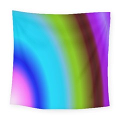 Multi Color Stones Wall Multi Radiant Square Tapestry (large) by Simbadda