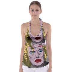 Happy Birthday Mr  President  Babydoll Tankini Top by Valentinaart