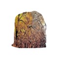 Summer Sun Set Fractal Forest Background Drawstring Pouches (Large)  View1