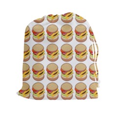 Hamburger Pattern Drawstring Pouches (xxl) by Simbadda