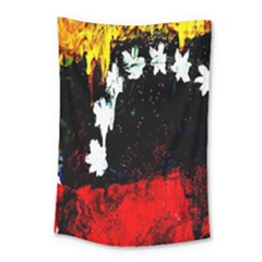 Grunge Abstract In Dark Small Tapestry by Simbadda