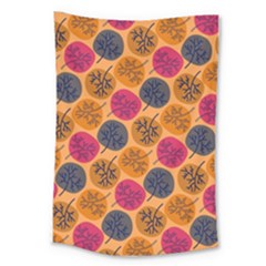 Colorful Trees Background Pattern Large Tapestry by Simbadda