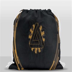 Geometry Interfaces Deus Ex Human Revolution Deus Ex Penrose Triangle Drawstring Bag (small) by Simbadda