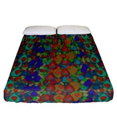 Sea Of Mermaids Fitted Sheet (california King Size) by pepitasart