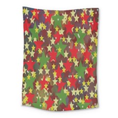 Star Abstract Multicoloured Stars Background Pattern Medium Tapestry by Simbadda