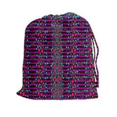 Raining Rain And Mermaid Shells Pop Art Drawstring Pouches (xxl) by pepitasart