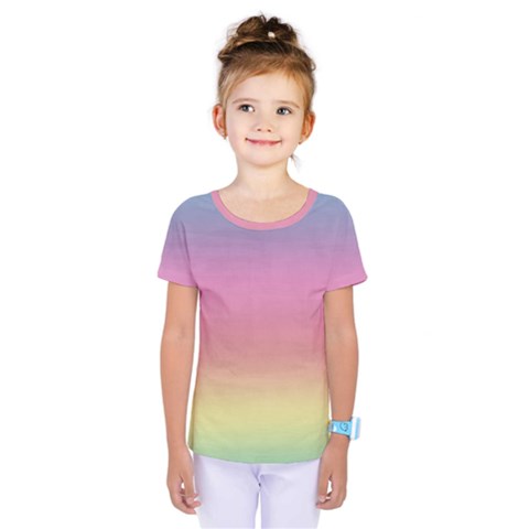 Watercolor Paper Rainbow Colors Kids  One Piece Tee by Simbadda