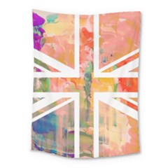 Union Jack Abstract Watercolour Painting Medium Tapestry by Simbadda