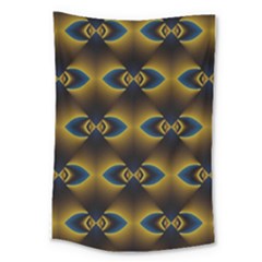 Fractal Multicolored Background Large Tapestry by Simbadda