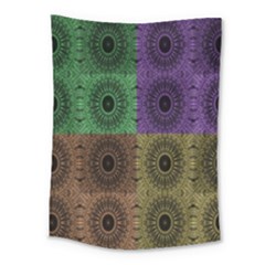 Creative Digital Pattern Computer Graphic Medium Tapestry by Simbadda