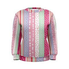 Heart Love Valentine Polka Dot Pink Blue Grey Purple Red Women s Sweatshirt by Mariart