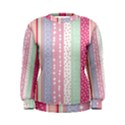 Heart Love Valentine Polka Dot Pink Blue Grey Purple Red Women s Sweatshirt View1