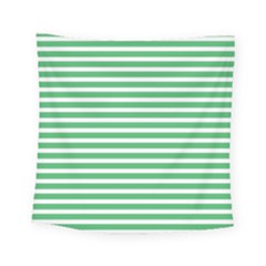 Horizontal Stripes Green Square Tapestry (small) by Mariart