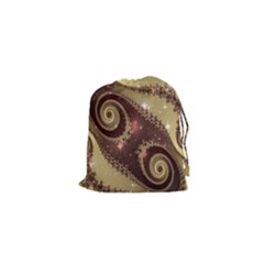 Space Fractal Abstraction Digital Computer Graphic Drawstring Pouches (xs)  by Simbadda