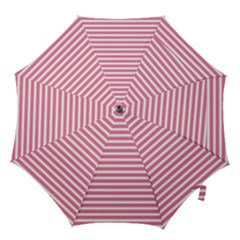 Horizontal Stripes Light Pink Hook Handle Umbrellas (large) by Mariart