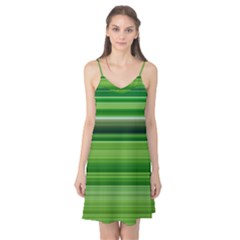 Horizontal Stripes Line Green Camis Nightgown by Mariart