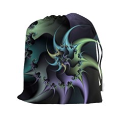 Fractal Image With Sharp Wheels Drawstring Pouches (xxl) by Simbadda