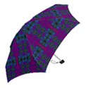 Purple Seamless Pattern Digital Computer Graphic Fractal Wallpaper Mini Folding Umbrellas View2
