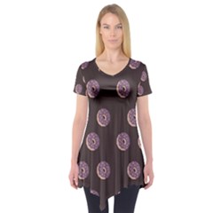 Donuts Short Sleeve Tunic  by Mariart