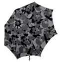 Urban Initial Camouflage Grey Black Hook Handle Umbrellas (Small) View2
