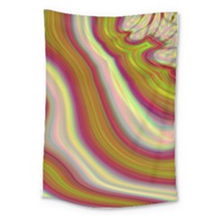 Artificial Colorful Lava Background Large Tapestry by Simbadda