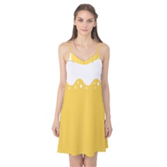 Beer Foam Yellow White Camis Nightgown by Mariart