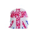 British Flag Abstract British Union Jack Flag In Abstract Design With Flowers Drawstring Pouches (Medium)  View1