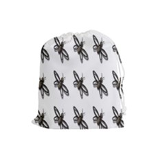 Insect Animals Pattern Drawstring Pouches (large)  by Nexatart