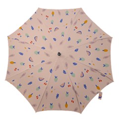 Papaya Apple Cherry Wine Fruit Pink Purple Hook Handle Umbrellas (large) by Mariart