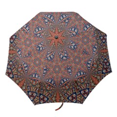 Armenian Carpet In Kaleidoscope Folding Umbrellas by Nexatart
