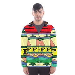 Coffee Tin A Classic Illustration Hooded Wind Breaker (men) by Nexatart