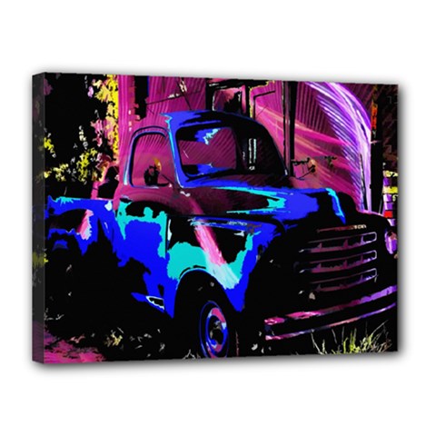 Abstract Artwork Of A Old Truck Canvas 16  X 12  by Nexatart