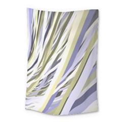 Wavy Ribbons Background Wallpaper Small Tapestry by Nexatart