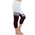 Bubbles In Red Wine Capri Winter Leggings  View3